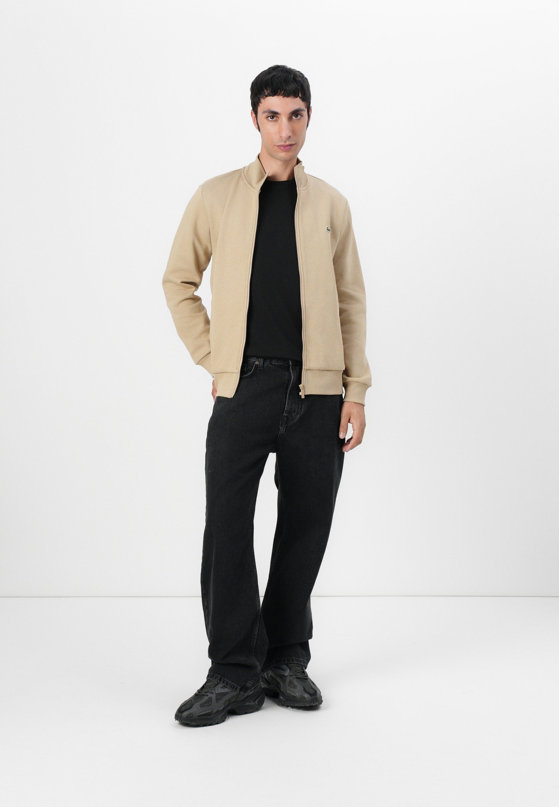 Lacoste UNISEX - Sweatshirt met rits - beige