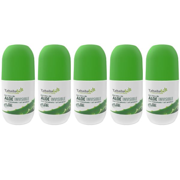 Tabaibaloe la Marca de Canarias Deodorante Roll-on Invisibile 48h con Aloe