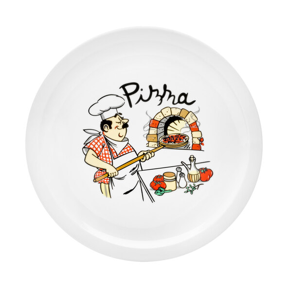 Farfurii de pizza pentru bucătar, 30 cm, set de 6