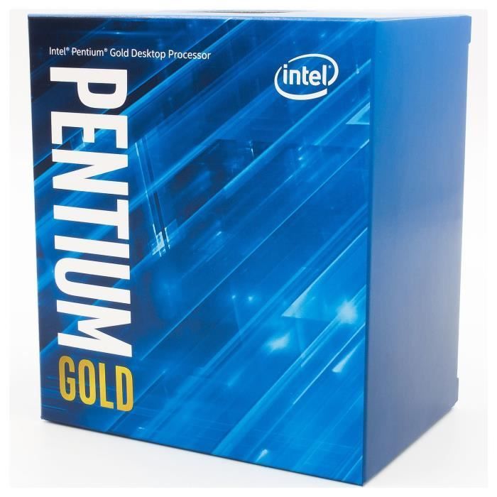 Intel Pentium Gold G-6400 processor (BX80701G6400) Socket LGA1200 (Intel 400-serie chipset) 58W