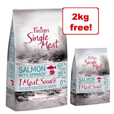12 kg suchej karmy dla psów Purizon Single Meat + 2 kg gratis!*