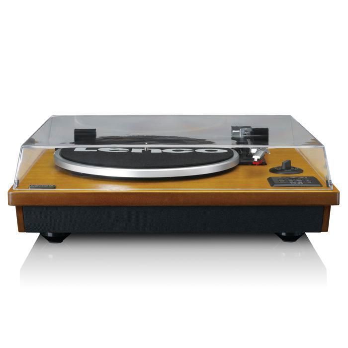 Giradischi - Lenco - Bluetooth, altoparlanti integrati, USB MP3, AUX, 2x5W RMS - LS-55WA - Marrone