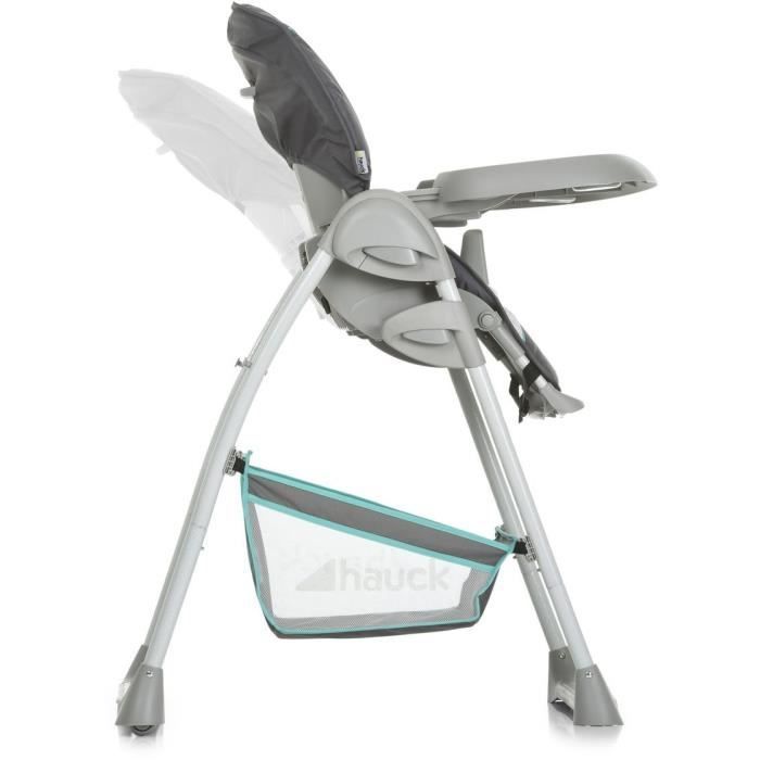 Chaise haute - HAUCK - SIT N RELAX - Réglable en hauteur - Pliable - Transat inclus - Hearts