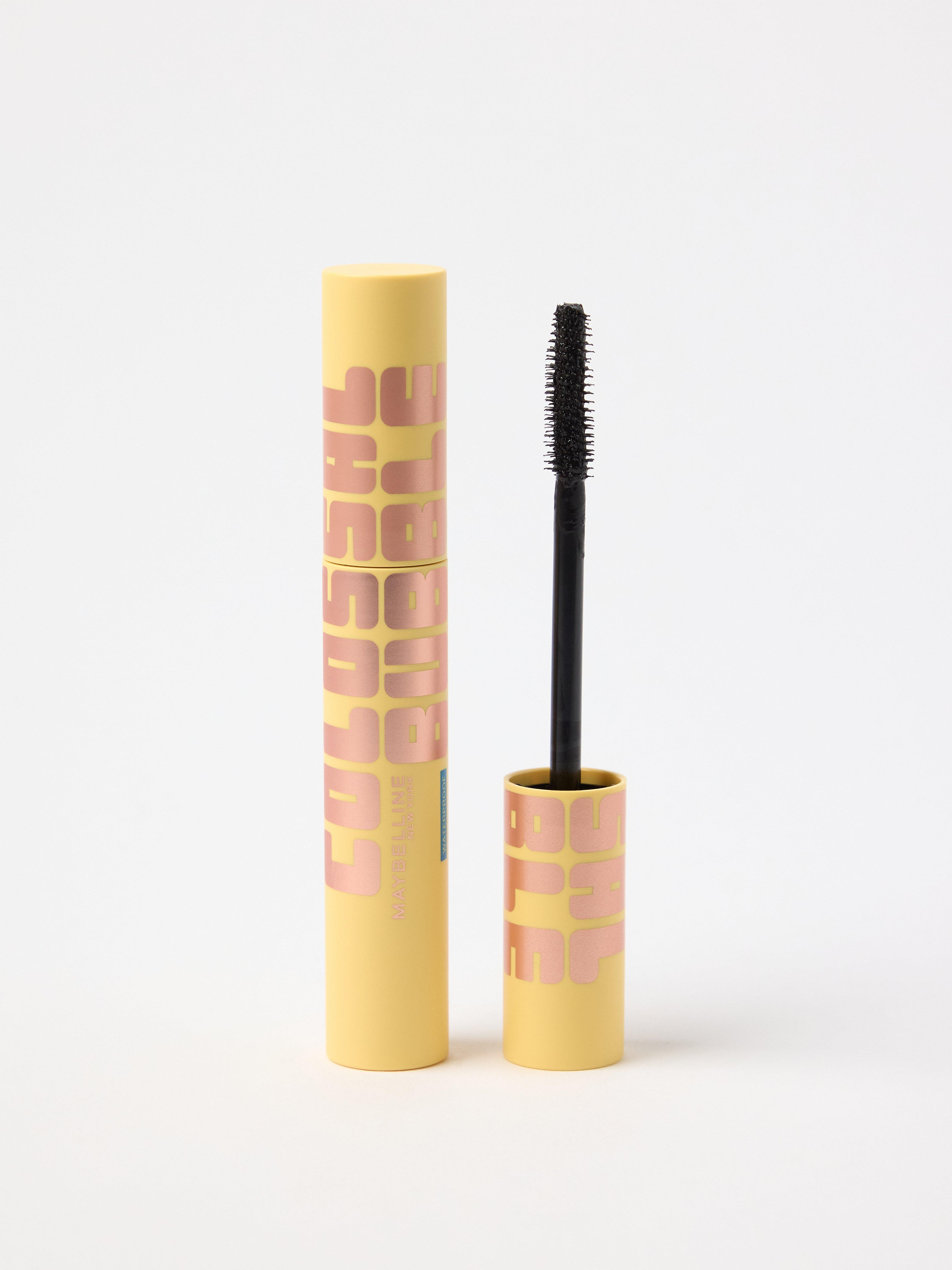Máscara de pestañas Maybelline The Colossal Bubble resistente al agua, color negro.