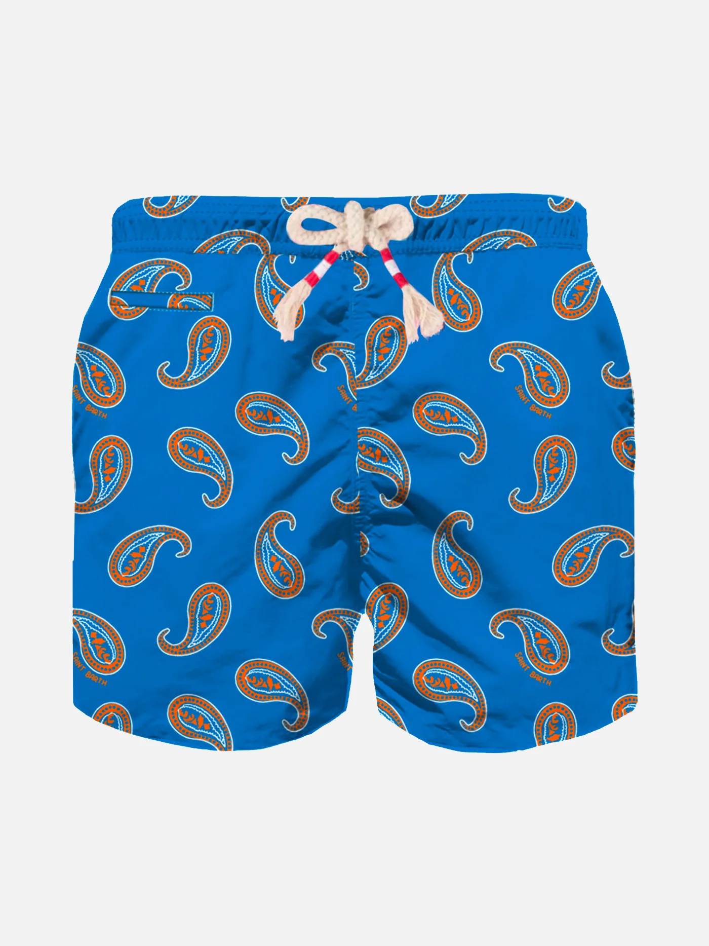 Blauwe zwembroek met paisleyprint voor jongens