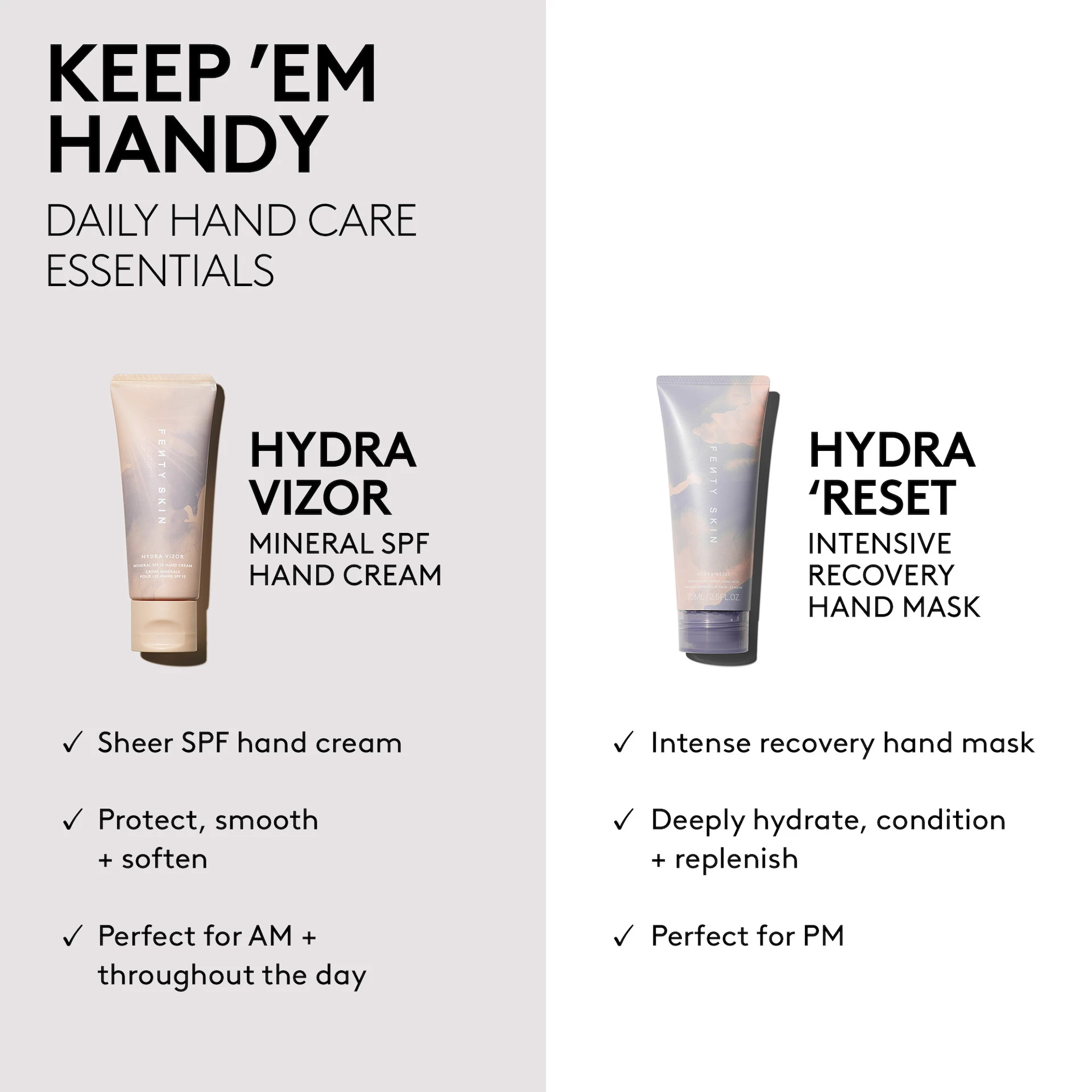 Hydra Vizor széles spektrumú ásványi SPF15 naptej kézkrém 40 ml - Fenty Skin