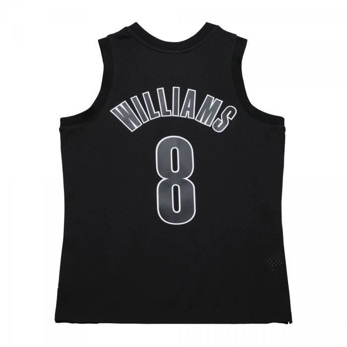 Herren-Swingman-Basketballtrikot der Brooklyn Nets mit Deron Williams-Motiv SMJY6513-BNE12DWMBLCK