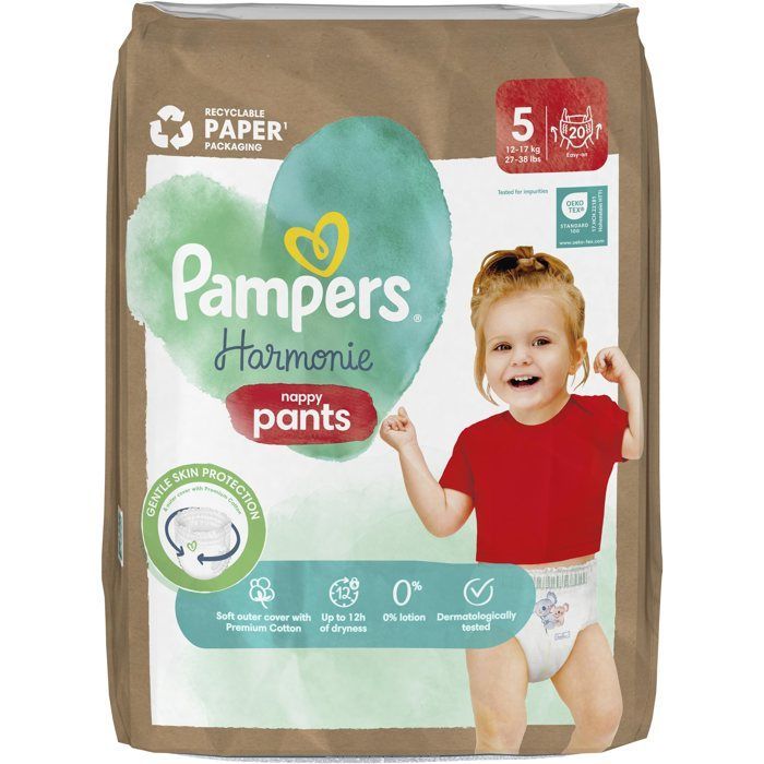 PAMPERS Broekjes Harmony Leaf. 5 (20 stuks)