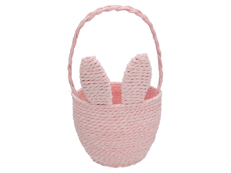 Koszyk dekoracyjny Bunny 15 cm różowy