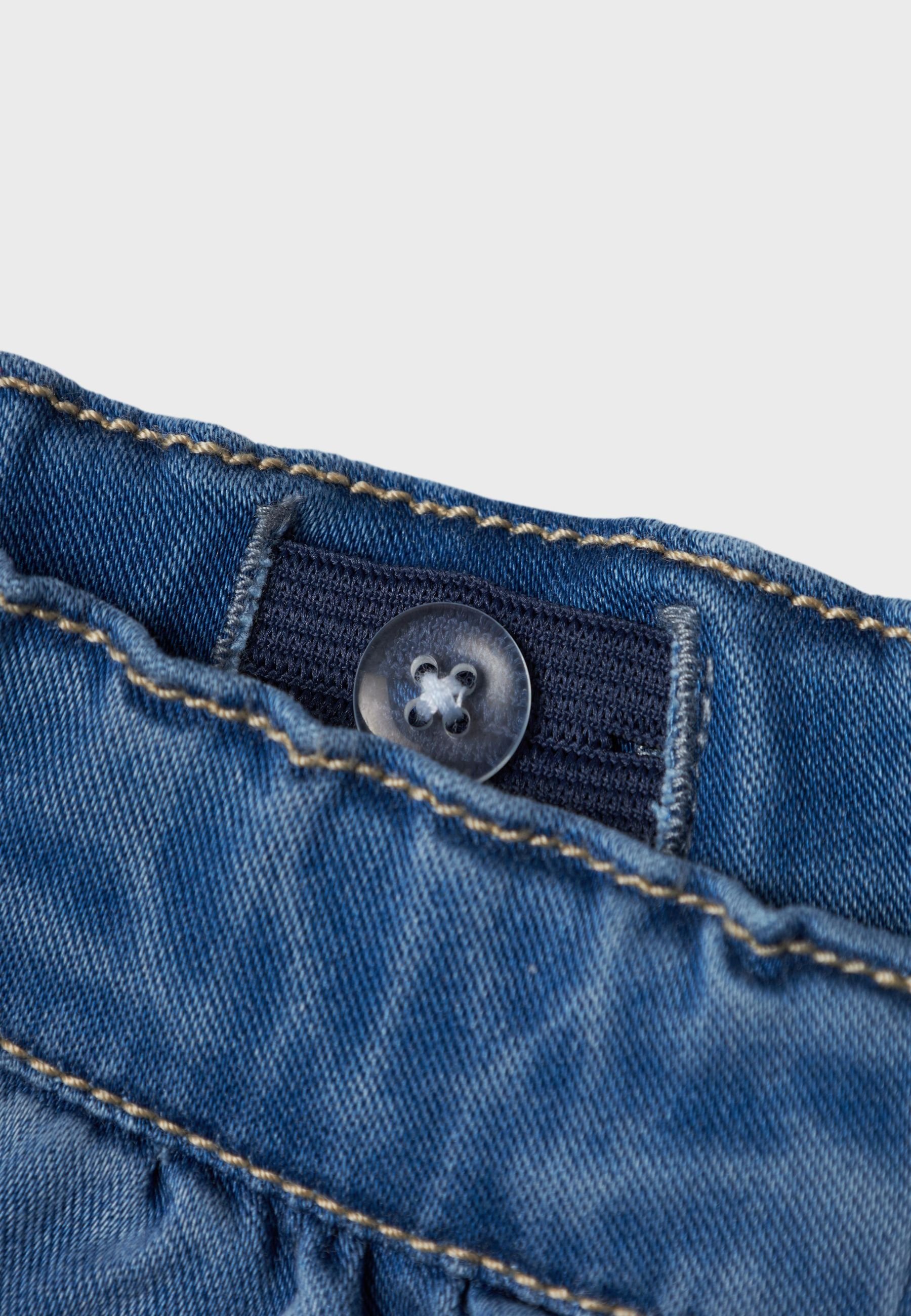 Naam: Relaxed fit jeans - mediumblauwe denim