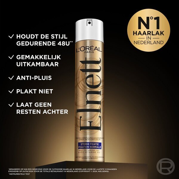 L'Oréal Paris Elnett Satin Strong Hold matu laka<br>200ml