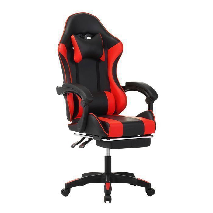 Fauteuil Gamer Ergonomique - Siège Gamer - Inclinable 90°-135° - Appui-tête - Rose - 150 kg