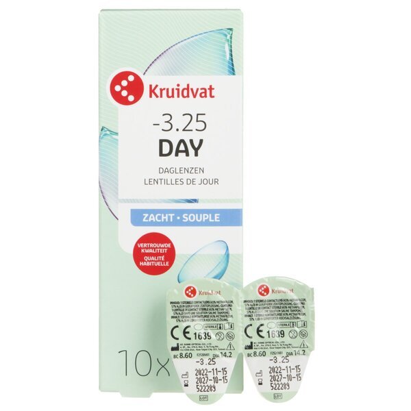 Kruidvat Opticare -3.25 мека дневна сочива<br>Медицински уређај - 10 комада