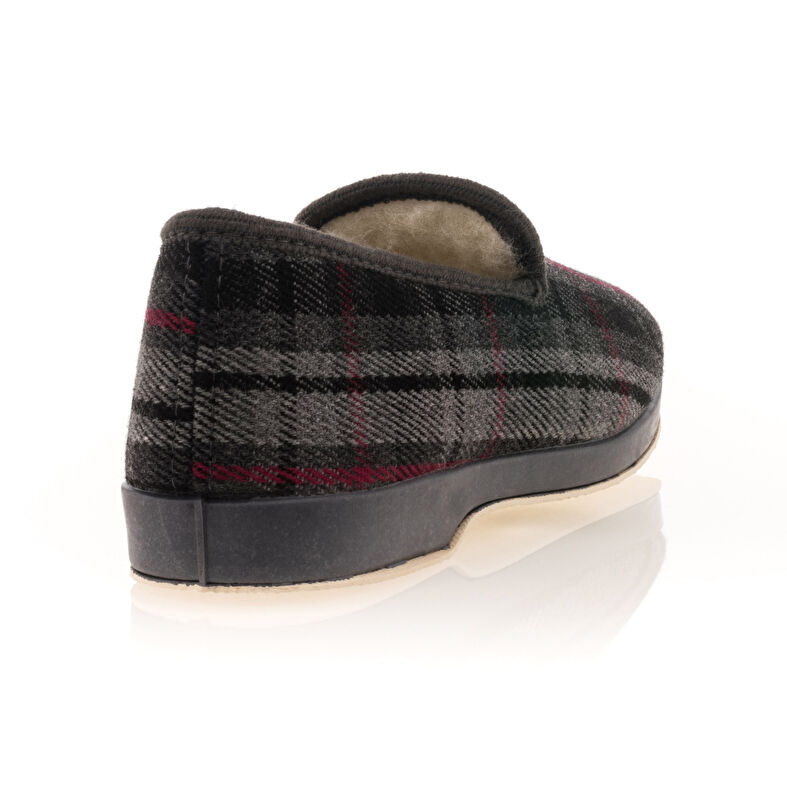 Grijze herenslippers