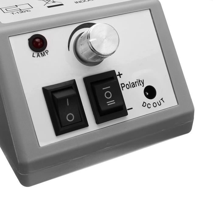 TEMPSA Nail Drill - 20,000 RPM - Professional Electric Manicure and Pedicure Drill - EU Plug 220V Grey