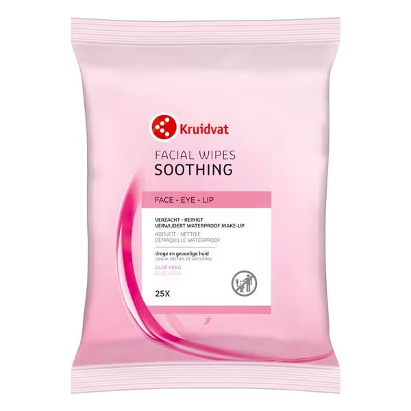„Kruidvat Cleansing“ raminamosios veido valymo servetėlės, 25 vnt.