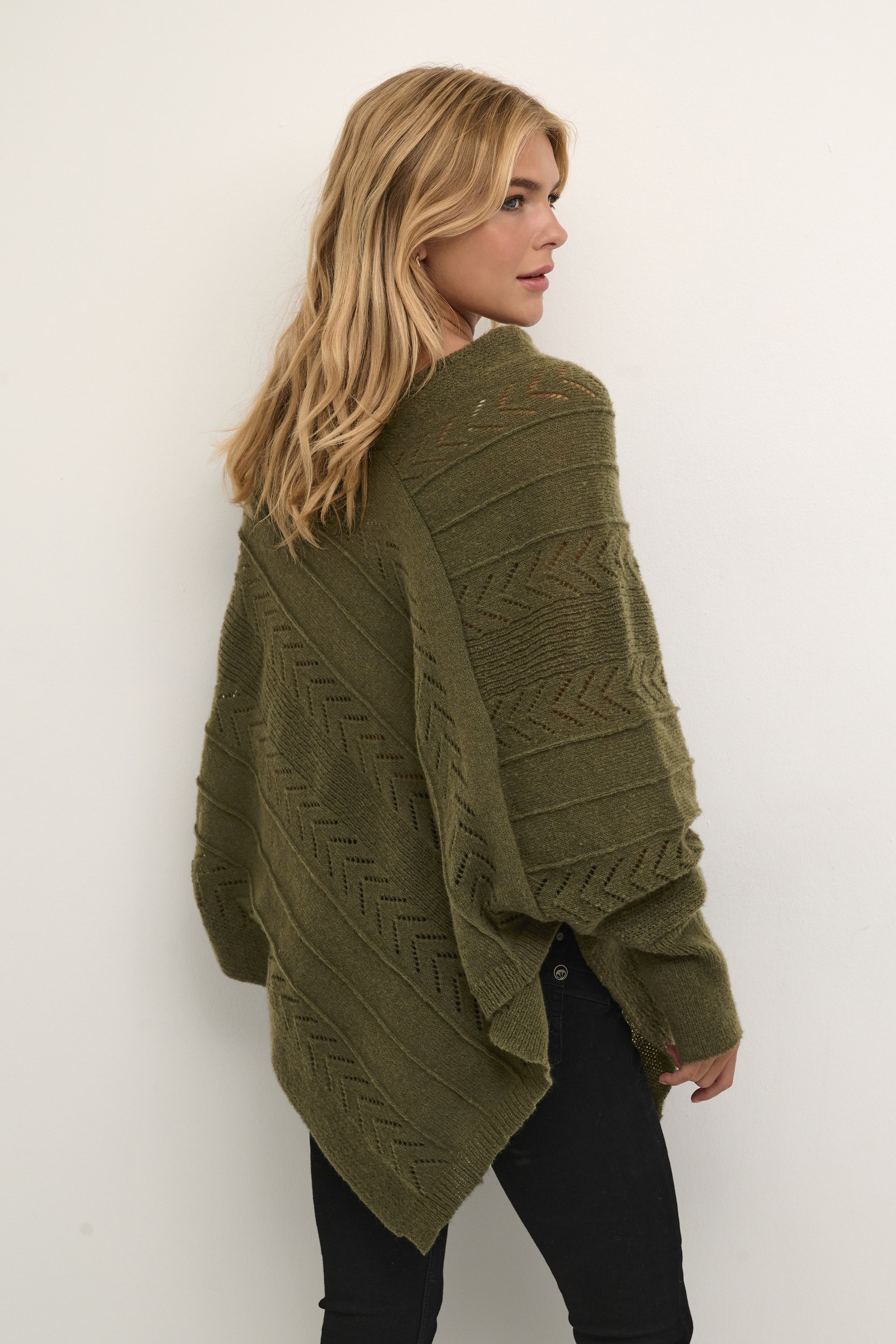 Poncho crème de vacances - Pull - profondeurs profondes