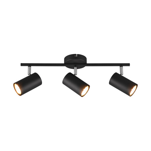 Robert loftspotlight, 3 spots, sort/mat