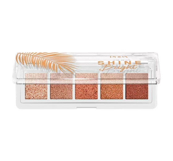 Pupa Milano Shine Bright paletka cieni do powiek 002 Sunset Gold 4g