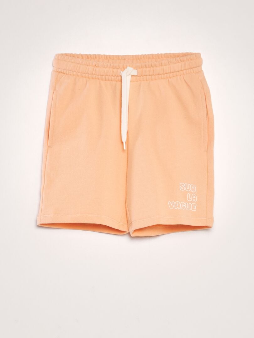 Bermudas estilo surf de felpa francesa - NARANJA