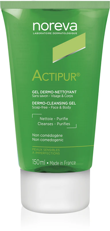 Noreva Actipur Dermo-Cleansing Gel: gel de limpeza suave para pele sensível.