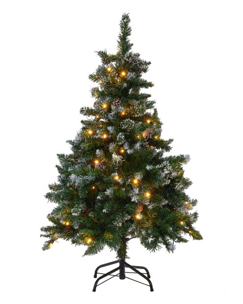 Choinka sztuczna z lampkami 120 cm zielona