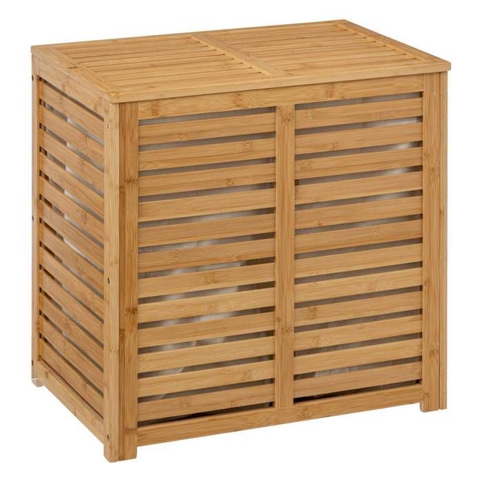 5five - Cesto de ropa doble de 50 litros 