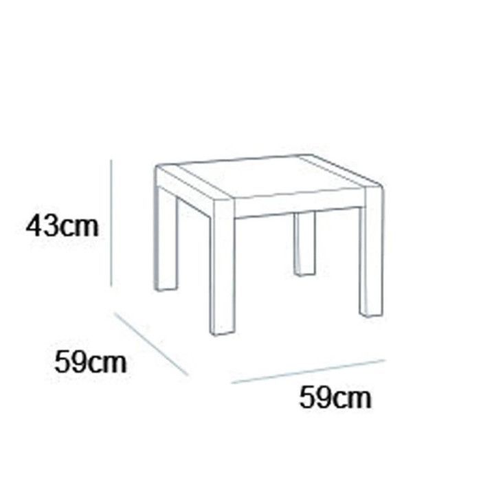 Mesa de jardín Keter Rosalie Graphite 441304