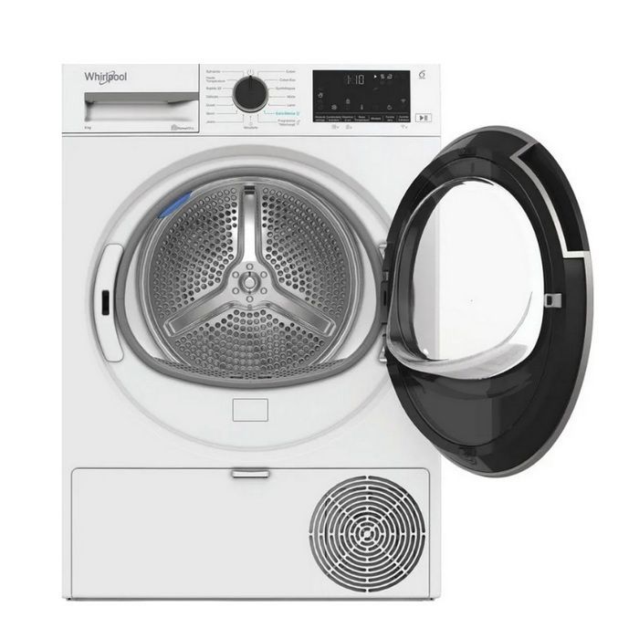 Secadora de ropa Whirlpool de 60 cm y 8 kg con bomba de calor, color blanco - CWD84MWBSFR