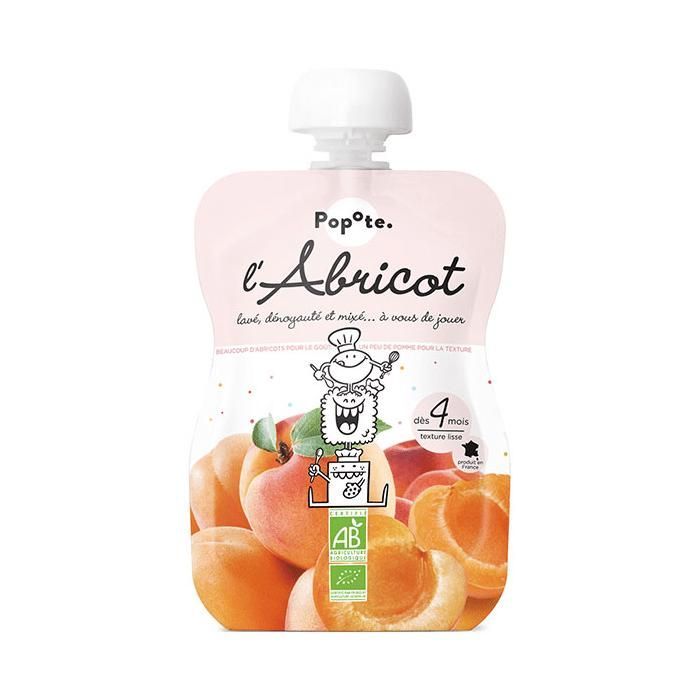 Popote Les Fruits Albicocca in bustina +4m Biologico 120g