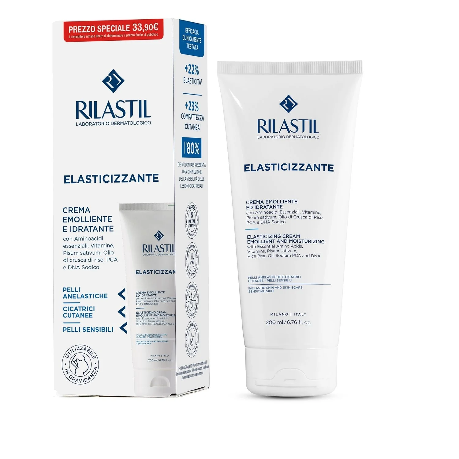 Corpo Elasticizzante Crema Emolliente e Idratante - Crema corpo tonificante
