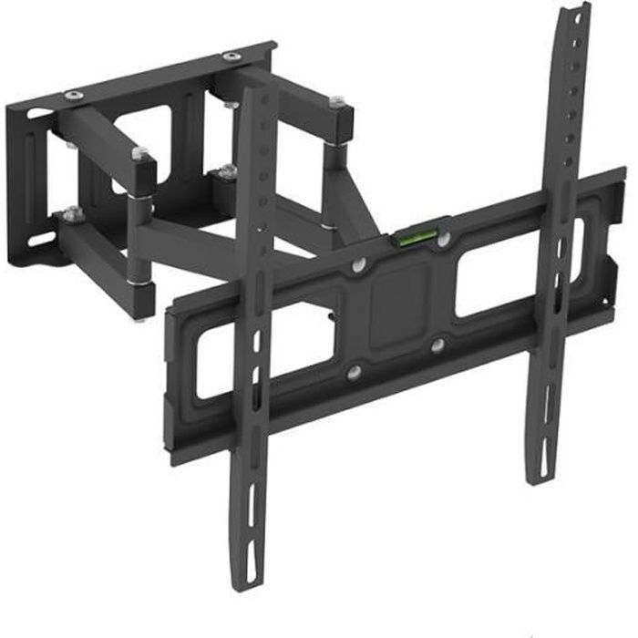Supporto da parete 3D a doppio braccio inclinabile e girevole per TV, 400x400 mm, da 26