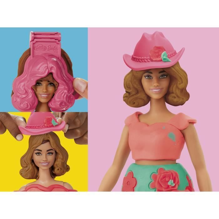 Set di pasta modellabile Play-Doh Barbie con fiori e frange