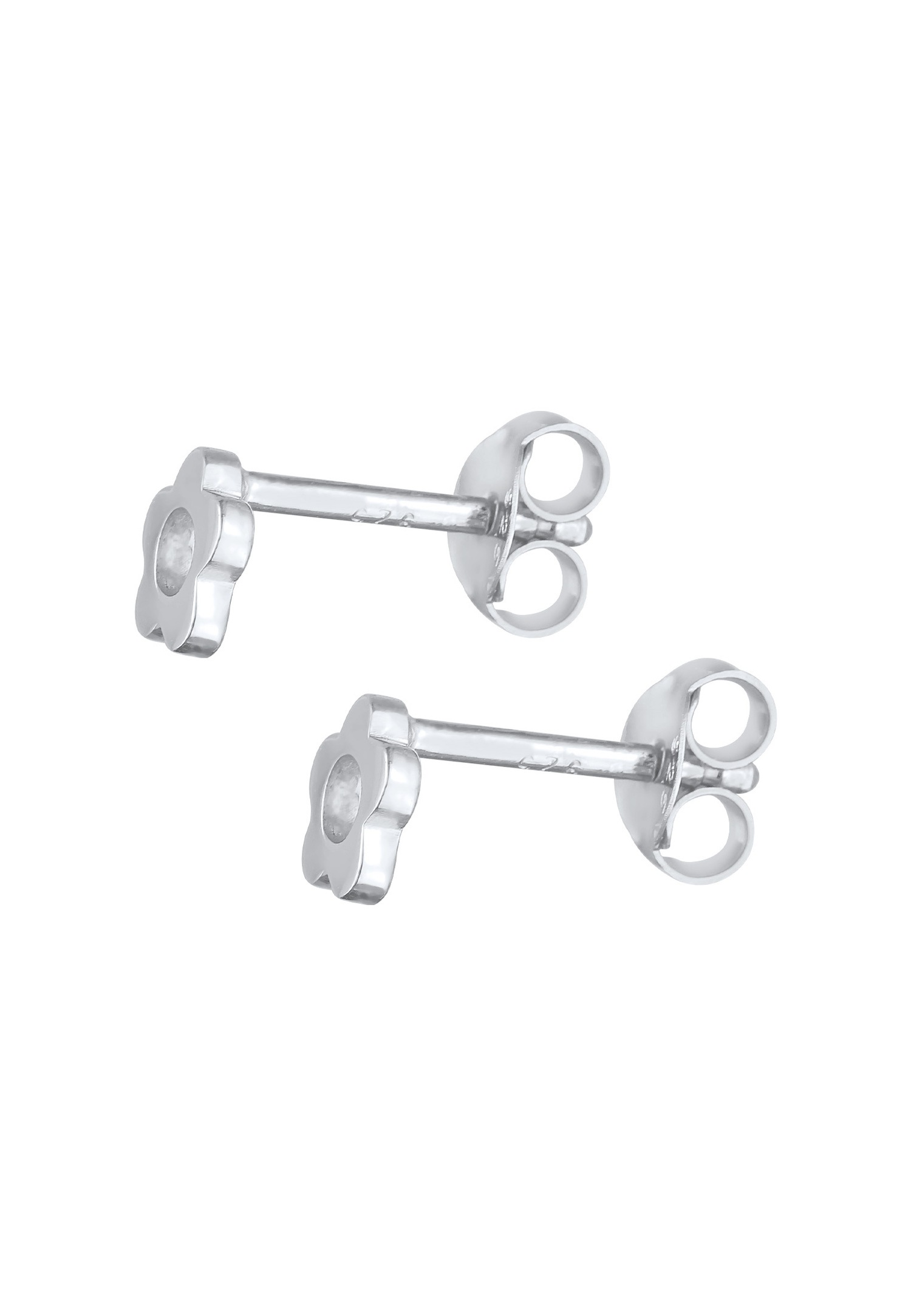 Elli Enfants clou d'oreille fleur découpée en argent 925 sterling