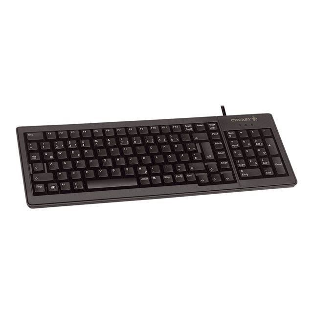 Clavier CHERRY G84-5200LCMDE-2 USB - Cherry XS Complete Keyboard - Noir - Allemand