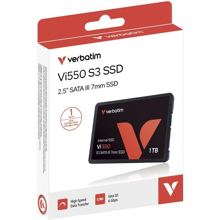 Interne SSD – VERBATIM – VI550 S3 – SATA III – 1 TB – 2,5 Zoll