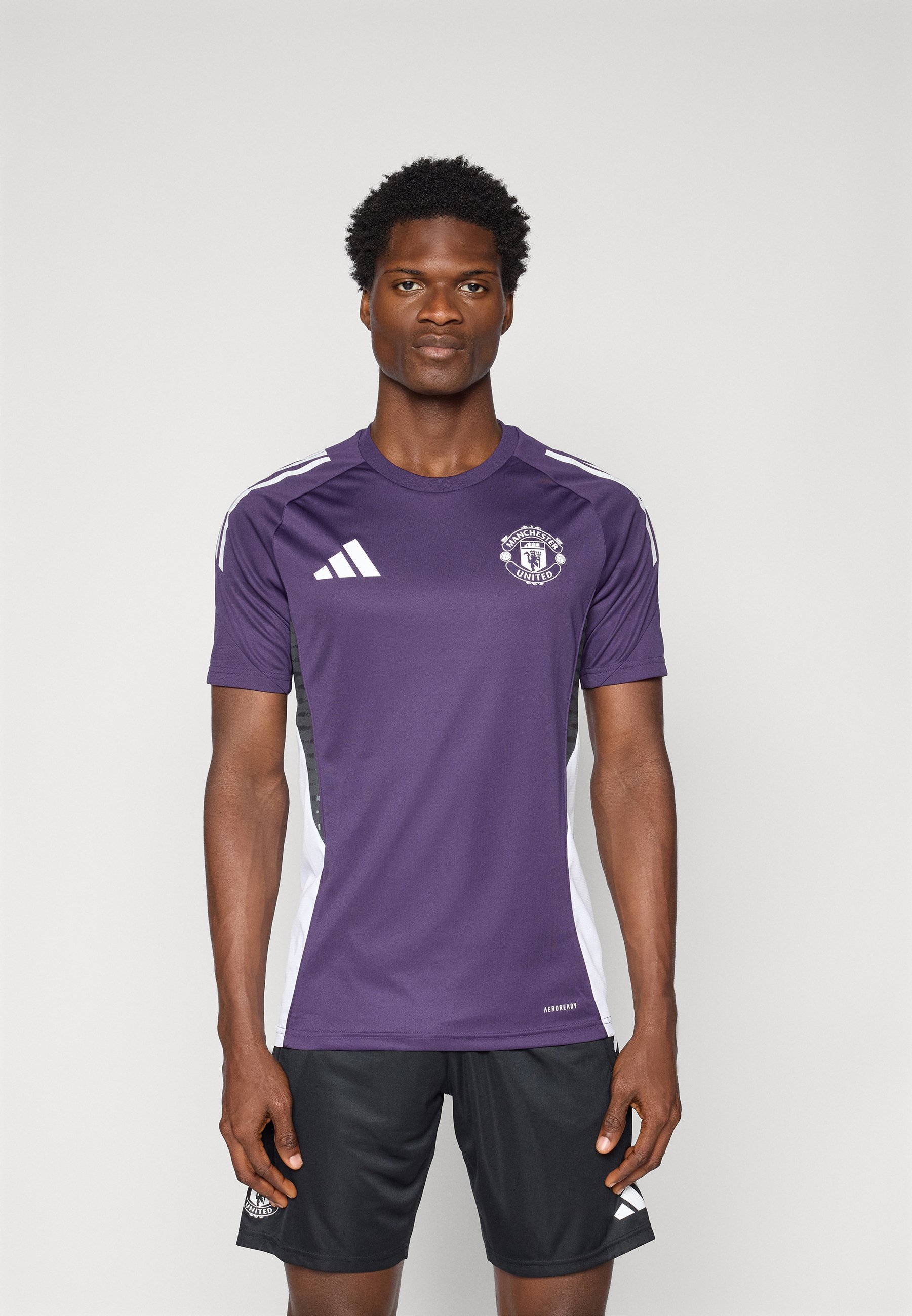 adidas Performance MANCHESTER UNITED 25/26 COMPETITION TRAINING SHIRTS - Clubkleding - aurora plum/wit/zwart