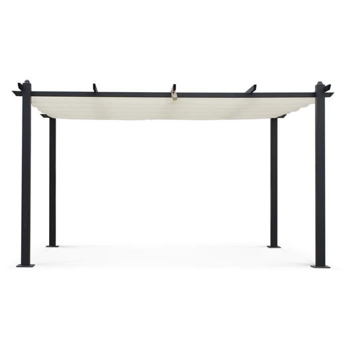 Pérgola de aluminio CORDOBA - Crudo - 4 x 3 m