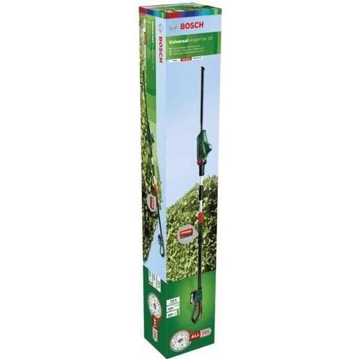 Bosch UniversalHedgePole 18 Telescopische Draadloze Heggenschaar (1 x 18V 2,5Ah Accu, Oplader, Bladlengte 43cm)