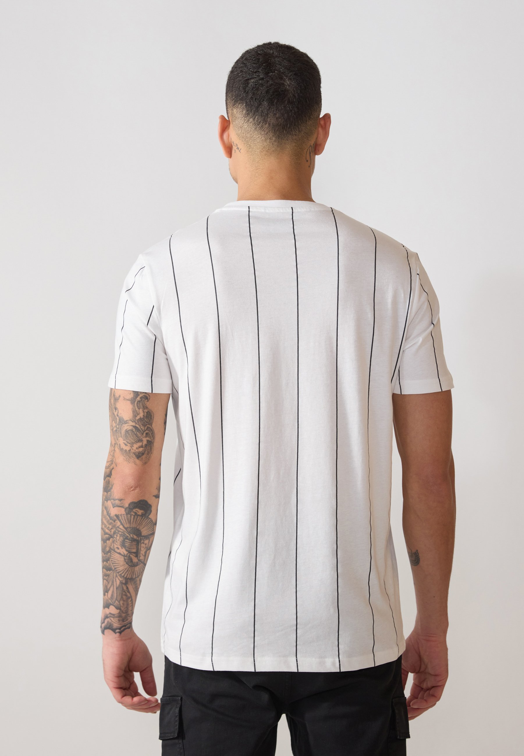 Lot de 2 t-shirts imprimés Pier One - blanc/noir