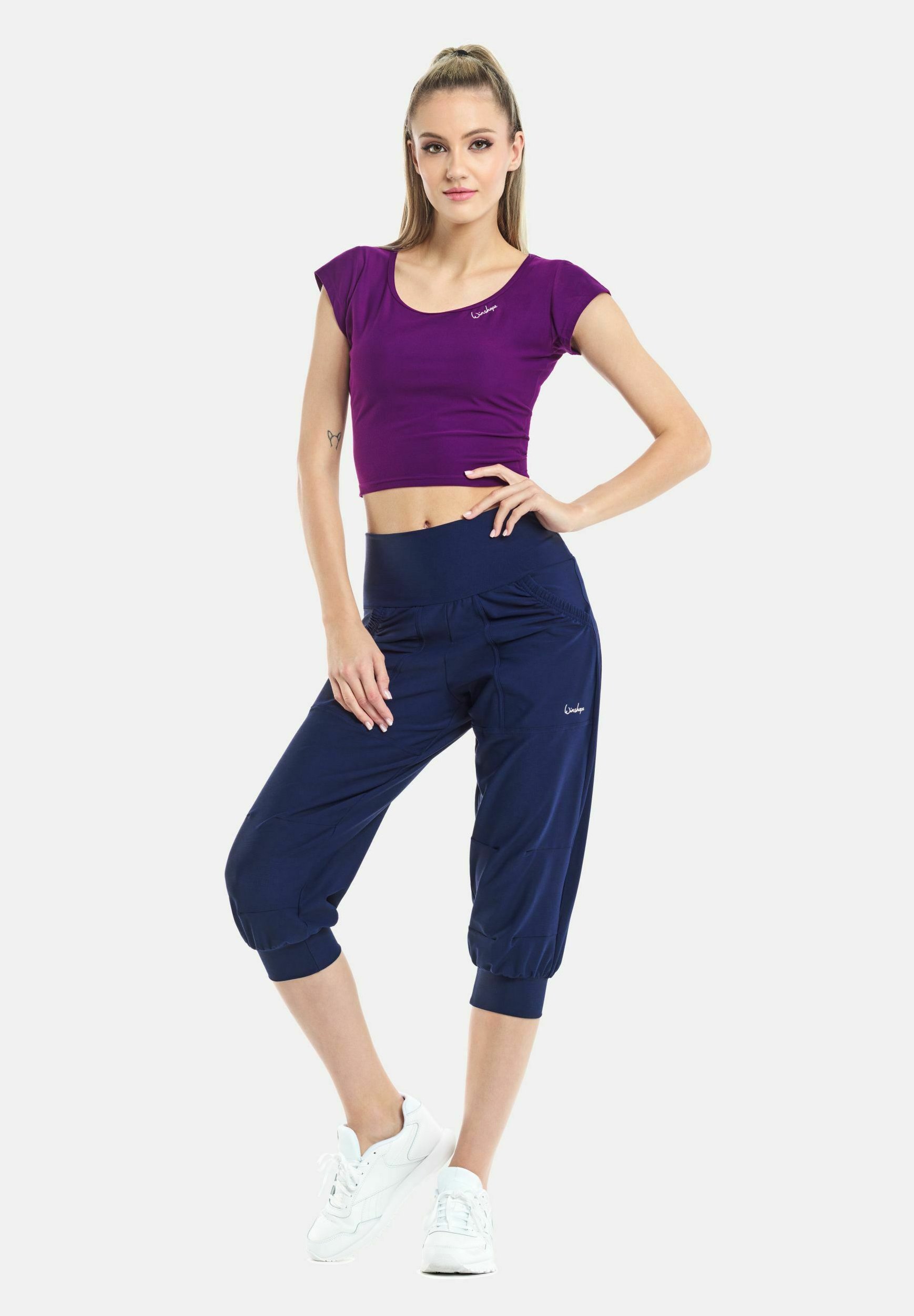 Winshape FUNKTIONELLES, LEICHTES UND WEICHES, CROPPED KURZARM - Sport-T-Shirt - Dunkelviolett