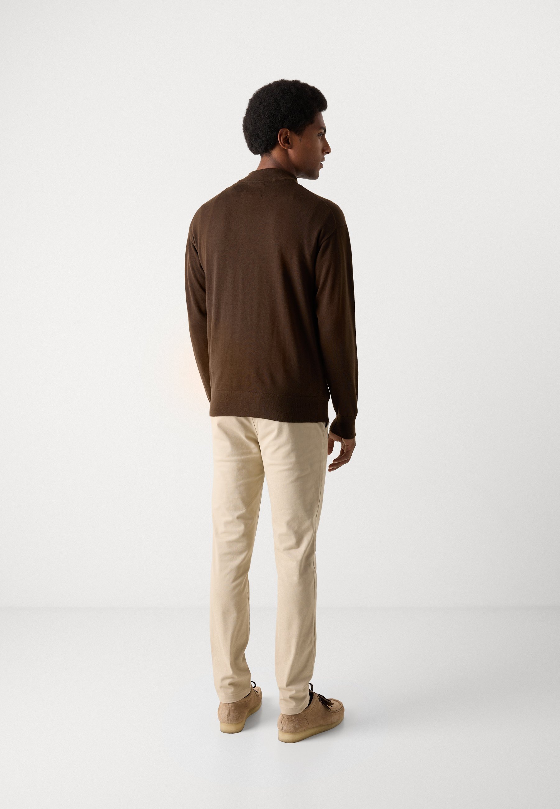 Scotch & Soda SEASONAL CORE DROPPED SHOULDER MOCK NECK - Jumper - demitasse