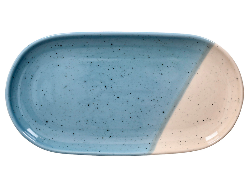 Patera porcelanowa owalna Pepa Tognana 13,5x26,5 cm mix kolorów