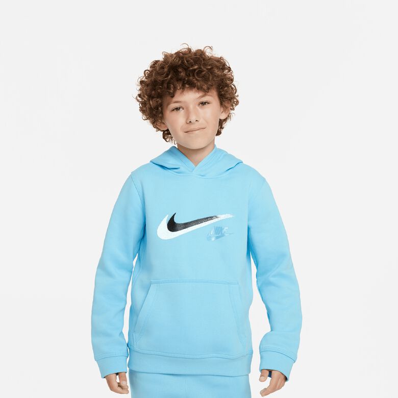 Bluza z kapturem z polaru Sportswear Big Kids (chłopców) z nadrukiem