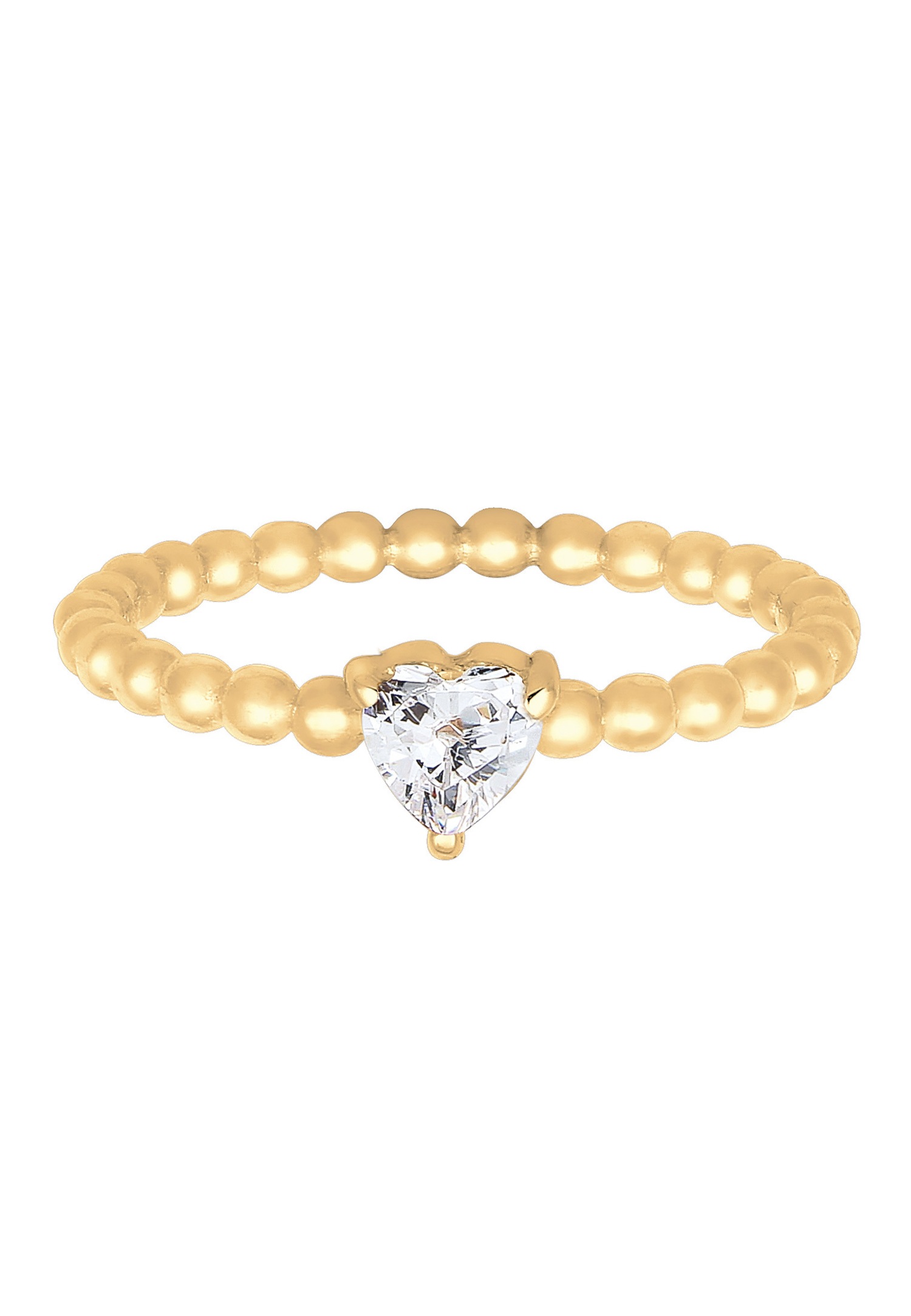 Elli Fiançailles Zircone Bague Femme - (925/1000) Argent