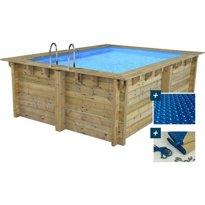 Piscine bois rectangle 