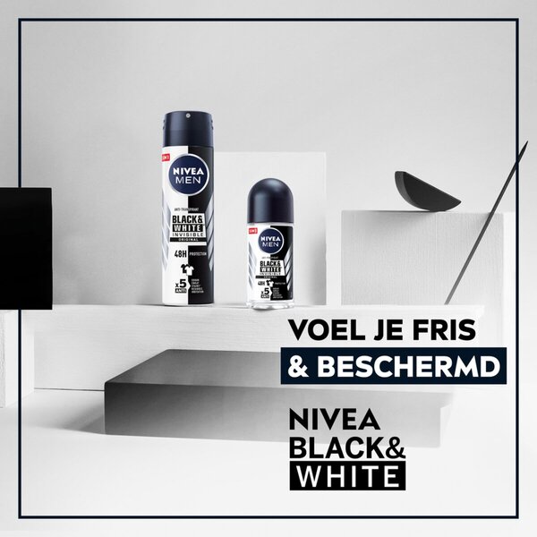 NIVEA Men Black & White Invisible Original izzadásgátló spray 200ml