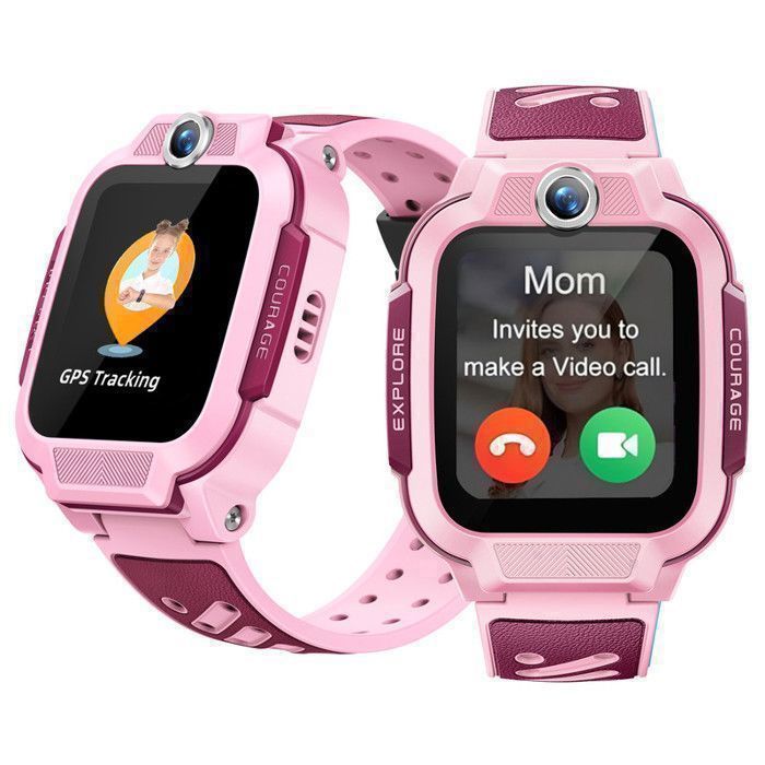 Kinder 4G GPS Smartwatch - imoo Z3 - Videobellen - Sms-functie - HD-camera - IP68 Waterdicht - Stappenteller - Cadeau voor meisjes - Roze