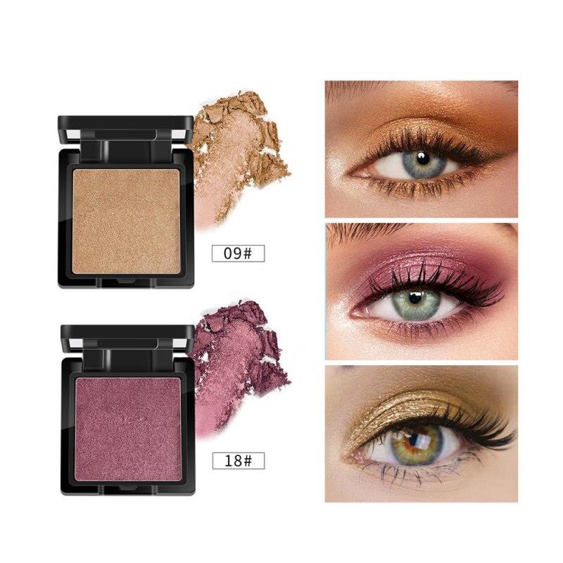 Palette de fards à paupières brillante et hautement pigmentée, 24 couleurs, longue tenue.