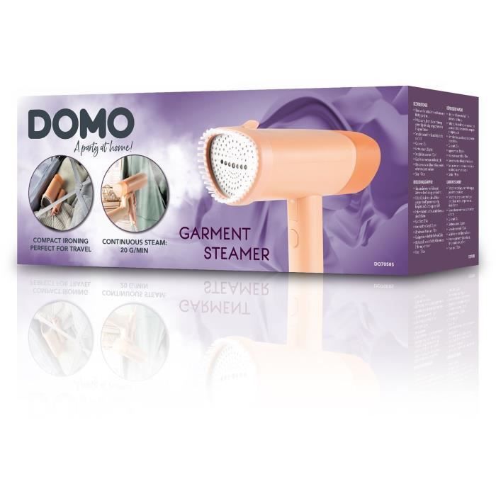 Vaporizador de ropa DOMO - DO7058S - 1300 W - 20 g/min - 100 ml - Coral